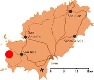 Karte Hostal La Cala